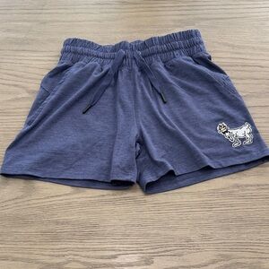 Kids (sz Youth L) GOAT USA Blue Relaxed Athletic Shorts with Embroidered Patch